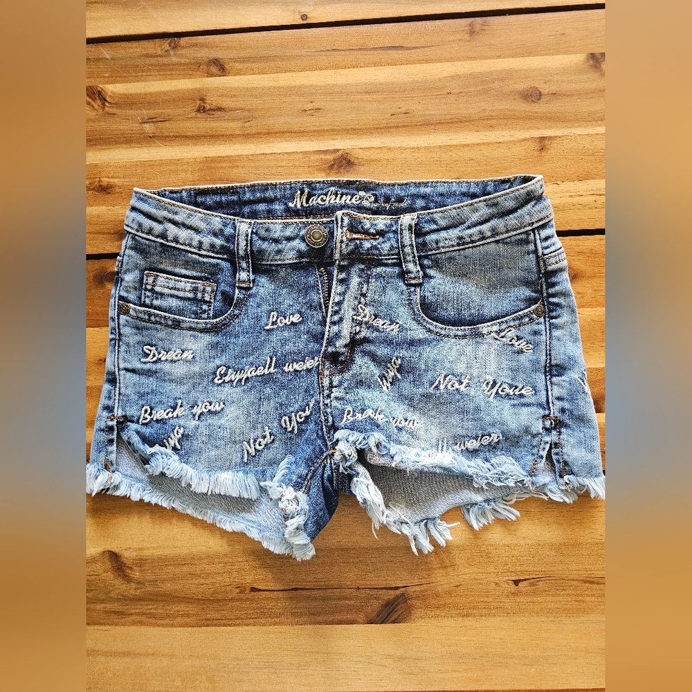 Machine Pour Neuf Mode Denim Shorts - Size Small